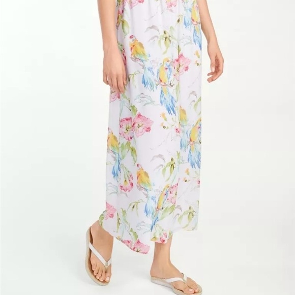 Tommy Bahama Weekend Escape Maxi Skirt Womens Size Medium Floral birds NWT - Picture 5 of 13
